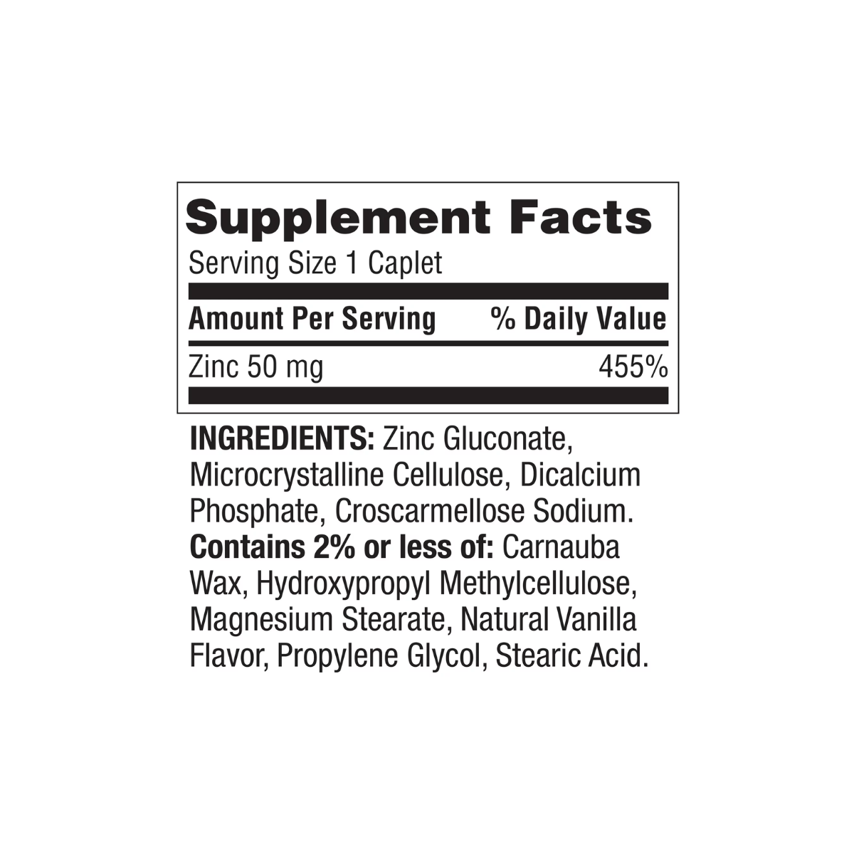 Zinc Importado 50Mg 200 Capsulas