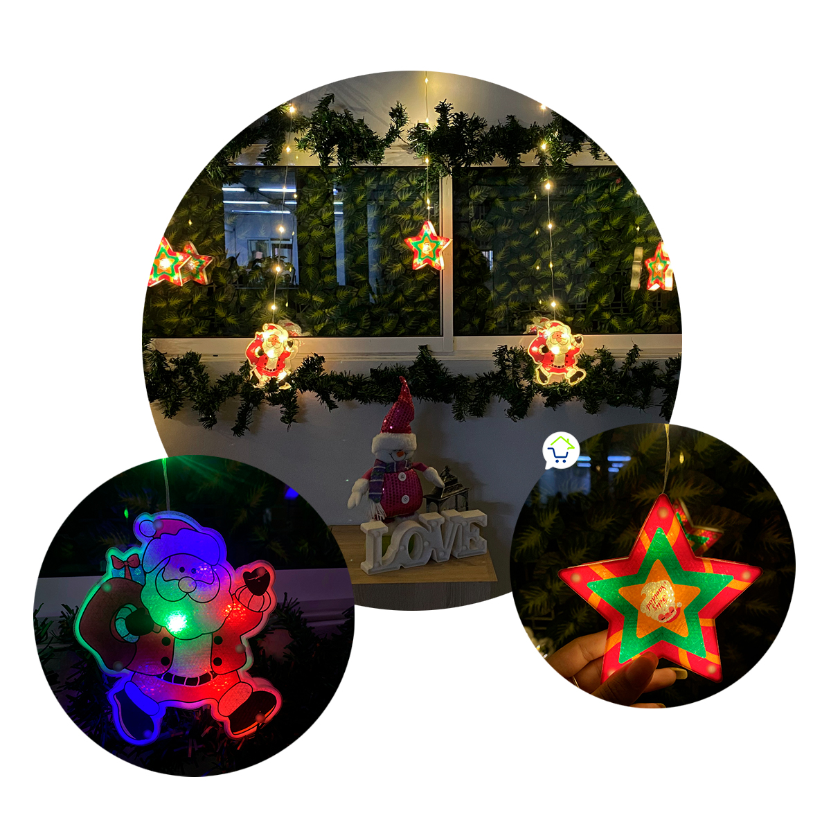 Cortina Intercalada 2.95 M Navidad 1813 - Imagen 2