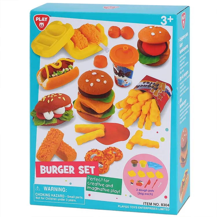 Set de Juego PLAYGO Hamburguesas Con 2 Masas - Imagen 3