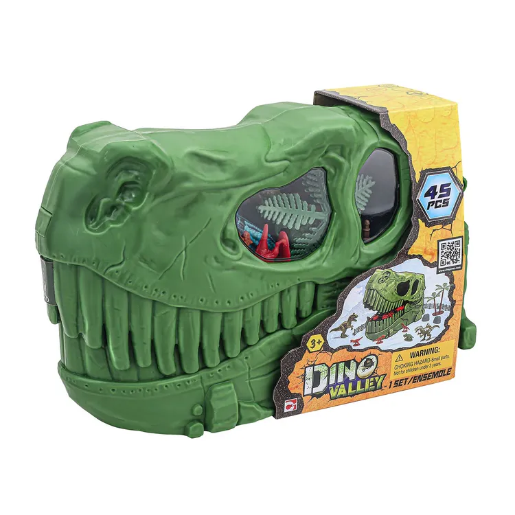 Juguete Balde DINO VALLEY Calavera Dinosaurio 45 Piezas
