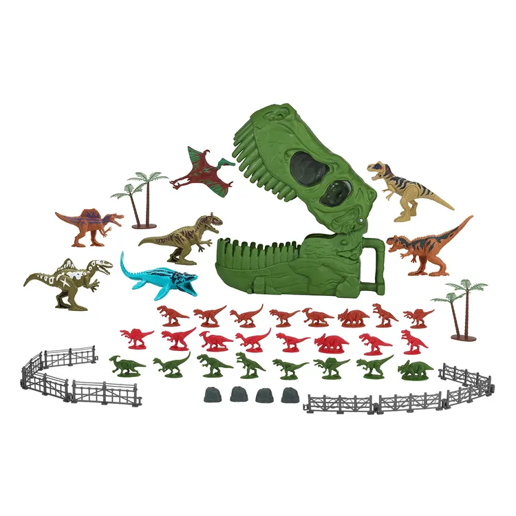 Juguete Balde DINO VALLEY Calavera Dinosaurio 45 Piezas - Imagen 2