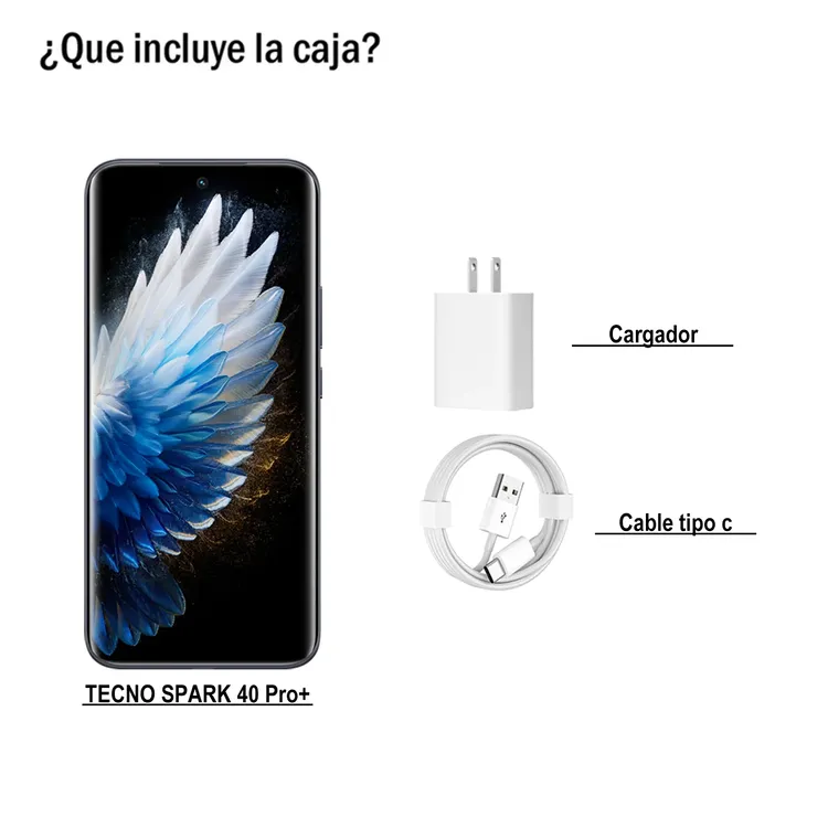 Celular TECNO Spark 40Pro+ 256GB Negro - Imagen 3