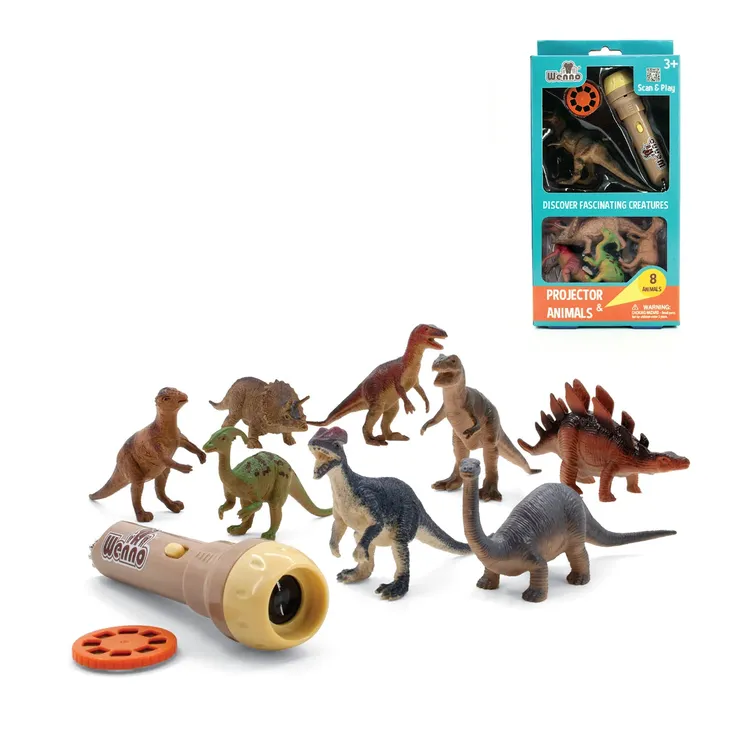 Juguete Proyector WENNO Dinosaurios 8 Piezas