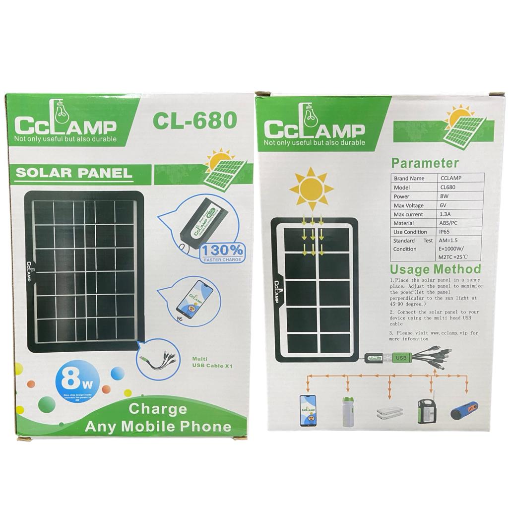 PANEL SOLAR 8W CCLAMP CL-680