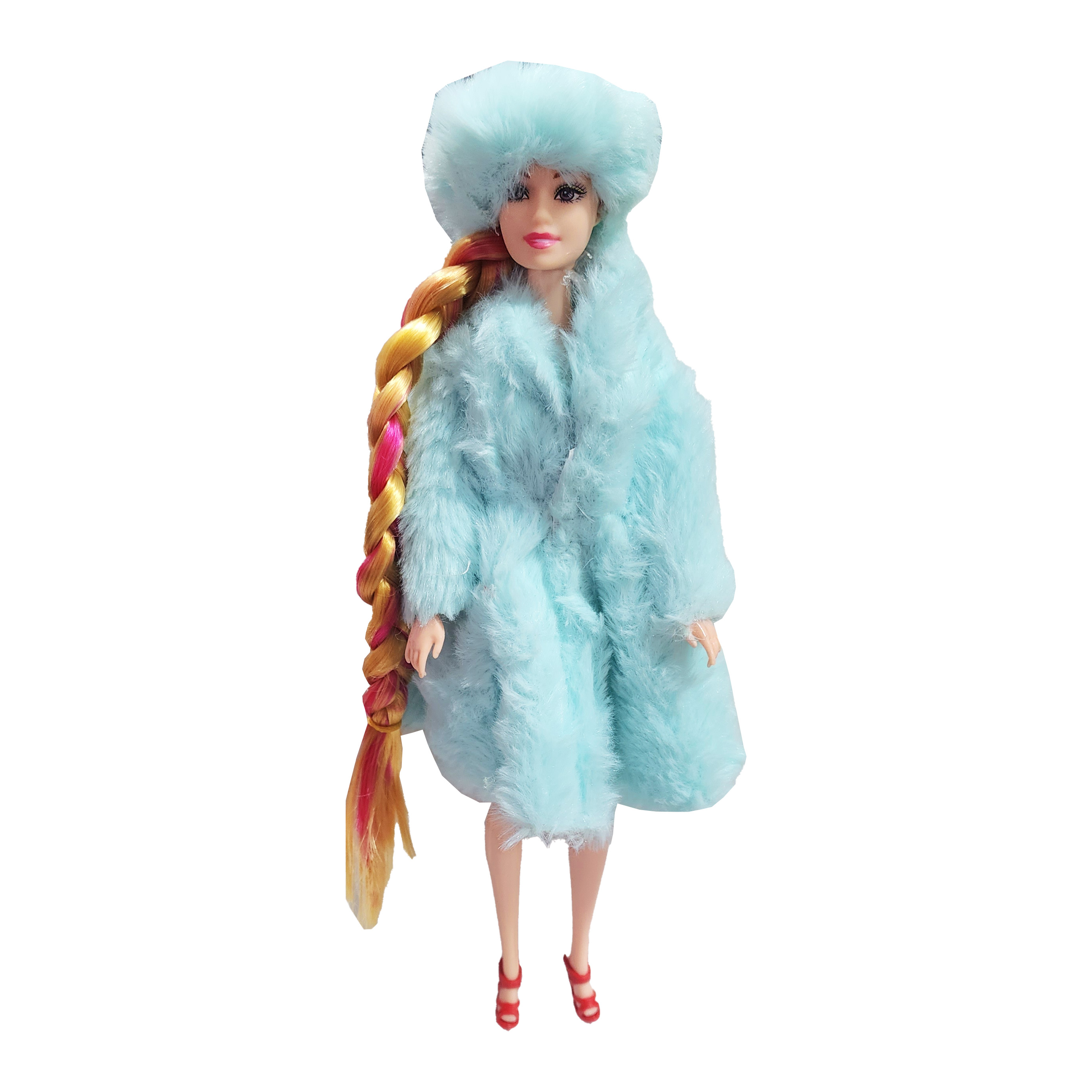 Muñeca Princesa Reina Vestido Lanoso