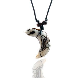 Collar Colmillo Pez + Estuche