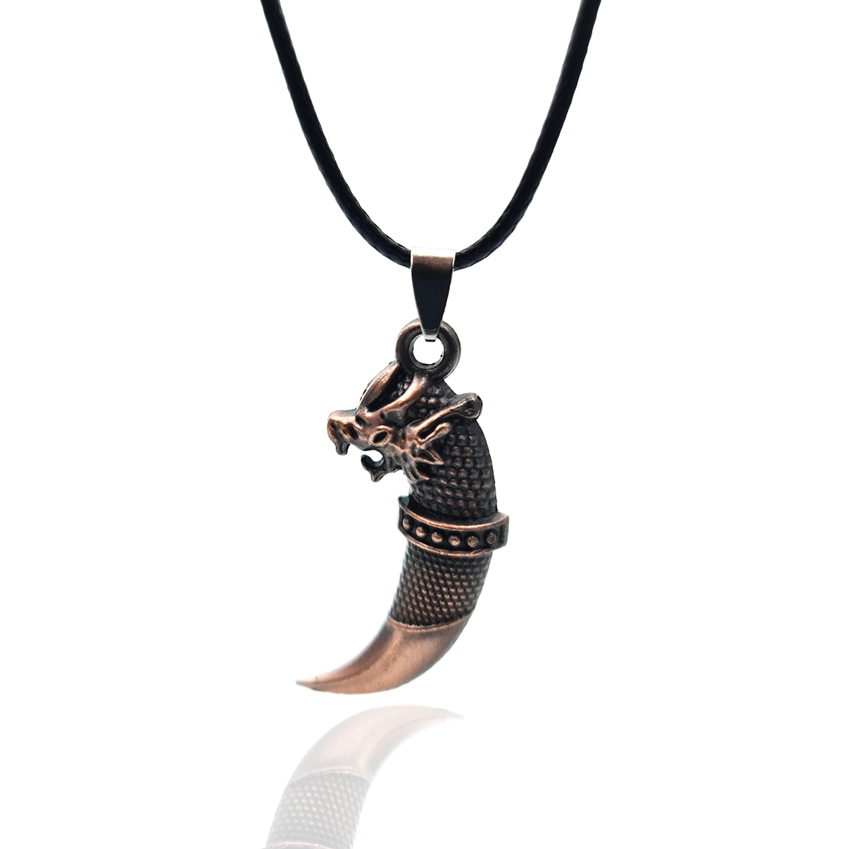 Collar Colmillo Dragon Metalico