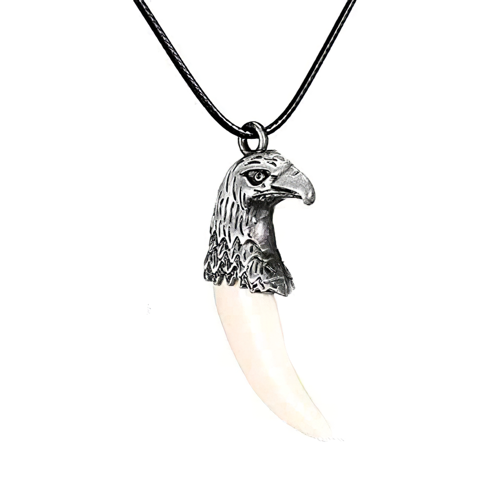 Collar Aguila Colmillo Garra + Estuche
