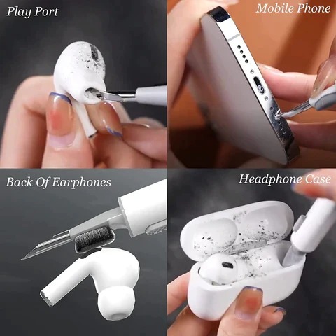 Kit Limpiador De Audifonos 3 En 1