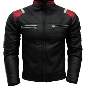 Chaqueta cuero textil T6