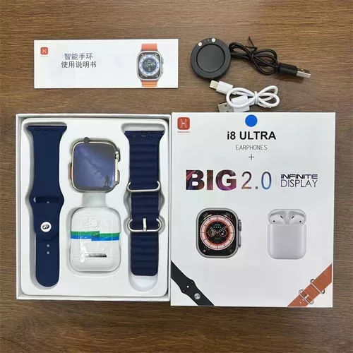 AUDIFONOS I8 ULTRA + SMARTWATCH BI