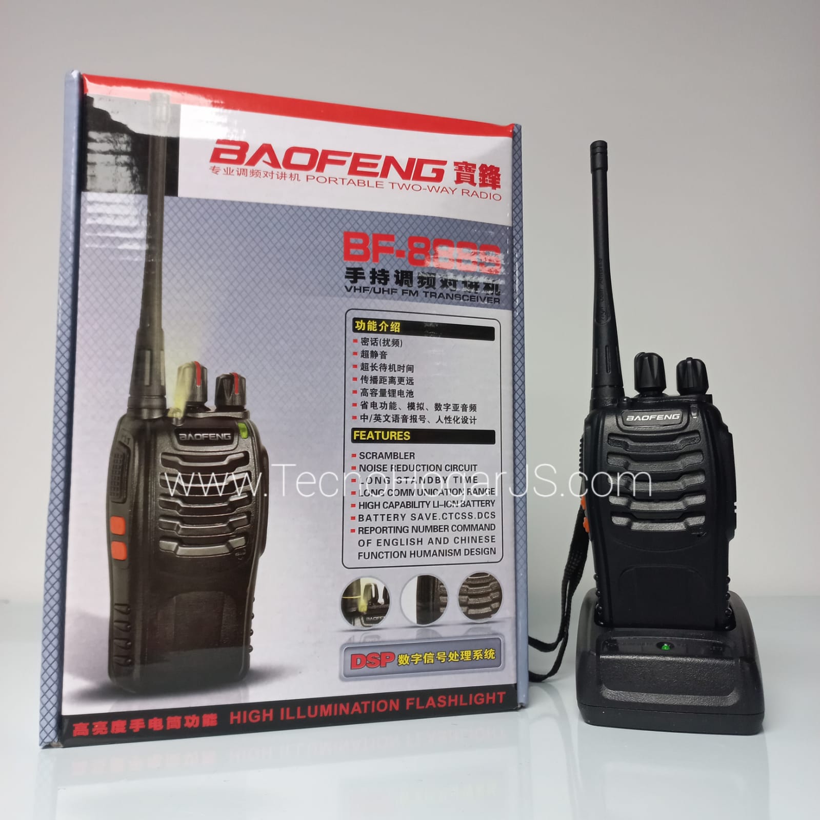 Radio Intercomunicador Baofeng 888s x10
