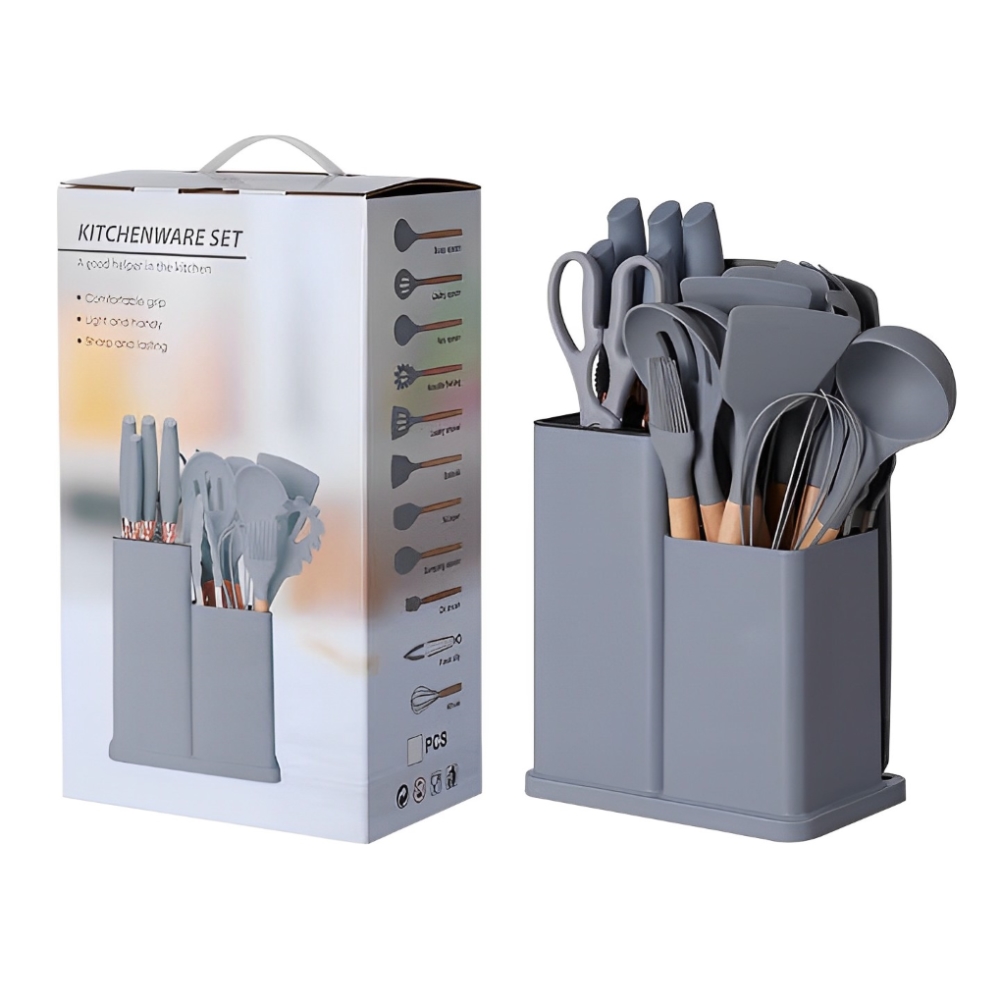 Set De Utensilios De Cocina Silicona 19p