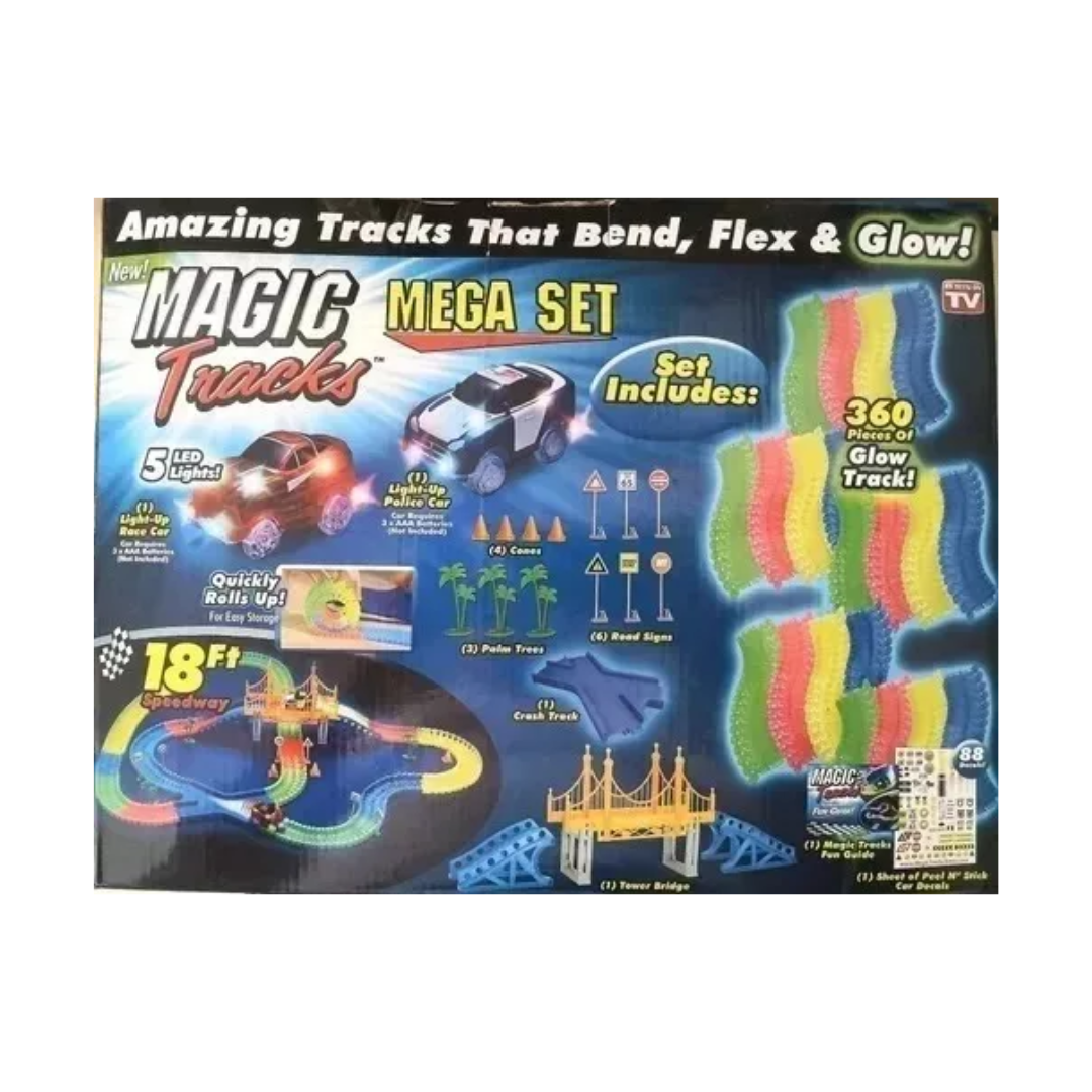 Pista Magic Tracks Set 360 Piezas 2 Carr