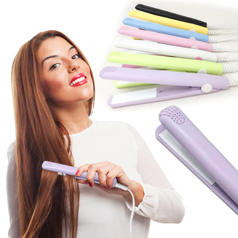 Mini plancha de cabello portátil