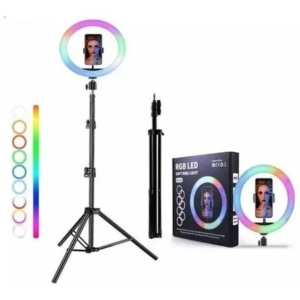 Aro De Luz 33 cm RGB+ Tripode 2.10 Mts