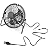 MINI VENTILADOR USB METALICO 6"