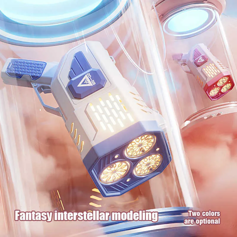 Pistola Sopladora De Burbujas Con Luces - Imagen 2