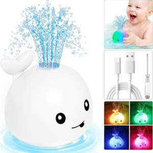 Ballena Con Luz Led Juguete De Agua