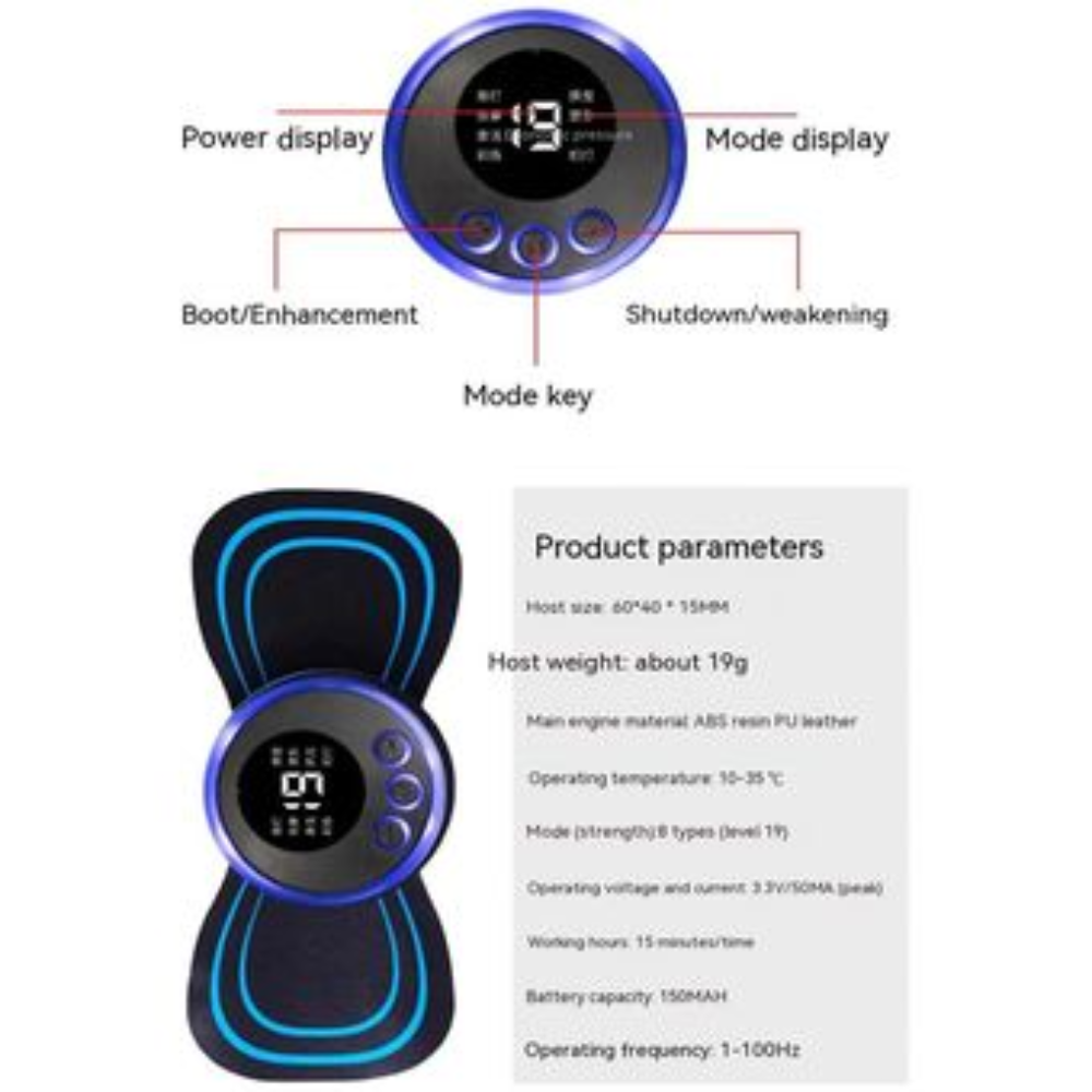 Masajeador Ems Smart Mini Parche