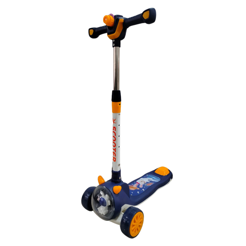 Scooter Monopatín Ajustable Con Proyecto