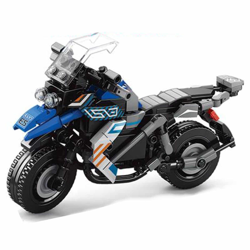 MAQUETA MOTO AZUL 287 PIEZAS - Imagen 2