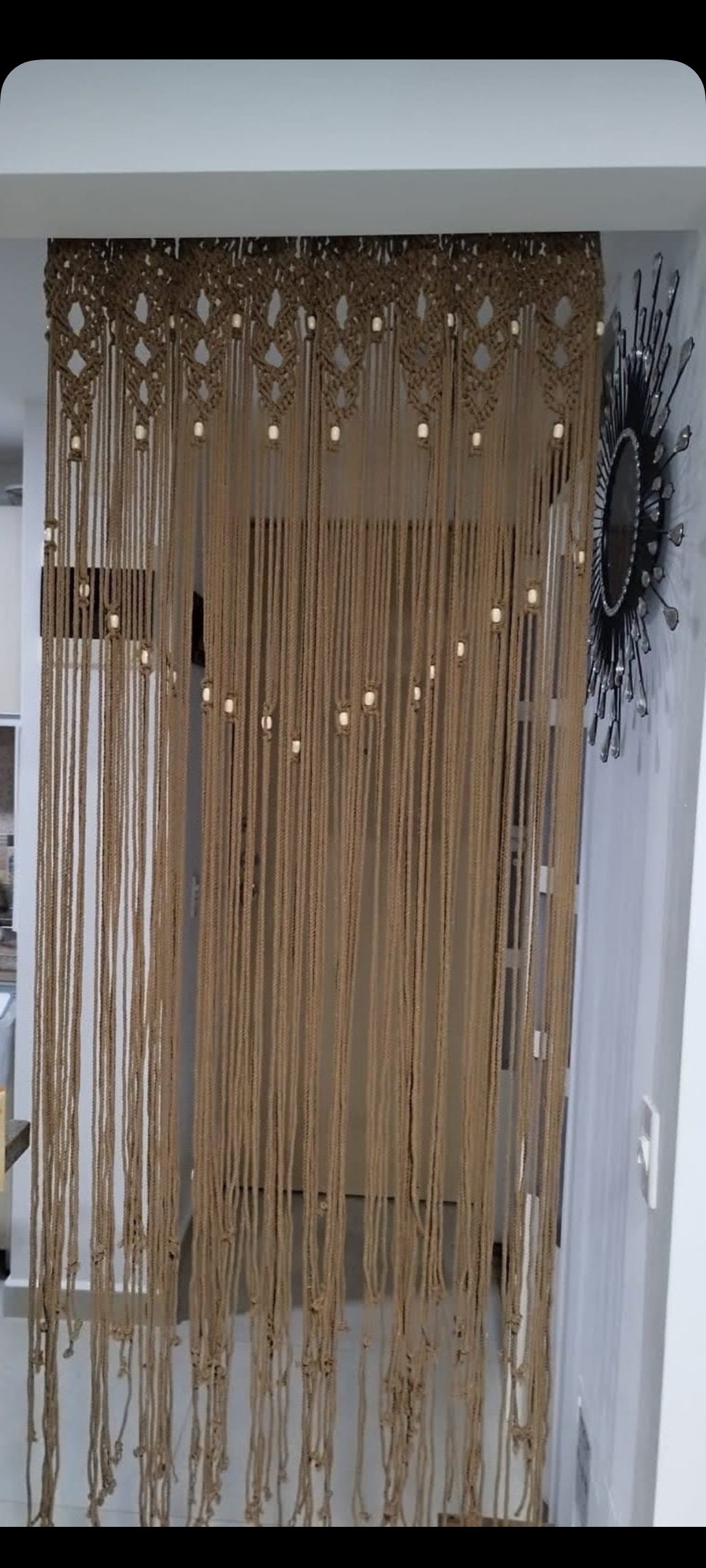 Cortina de puerta Macramé