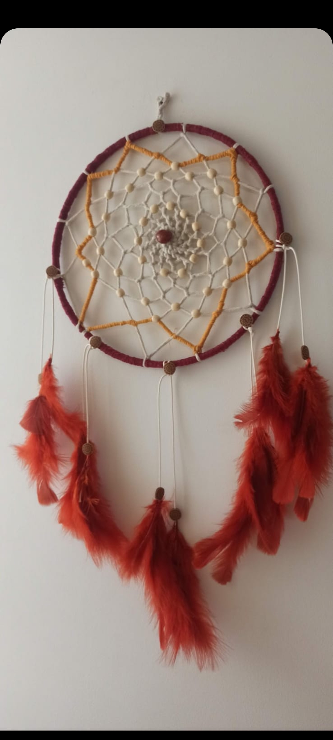 Atrapasueños de pluma Macramé