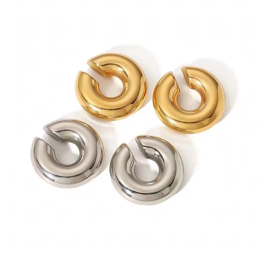 Aretes Clip De Rosca Grueso Sin Perforac