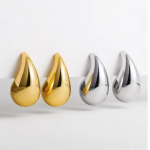 Aretes En Forma Gota De Agua Para Mujer