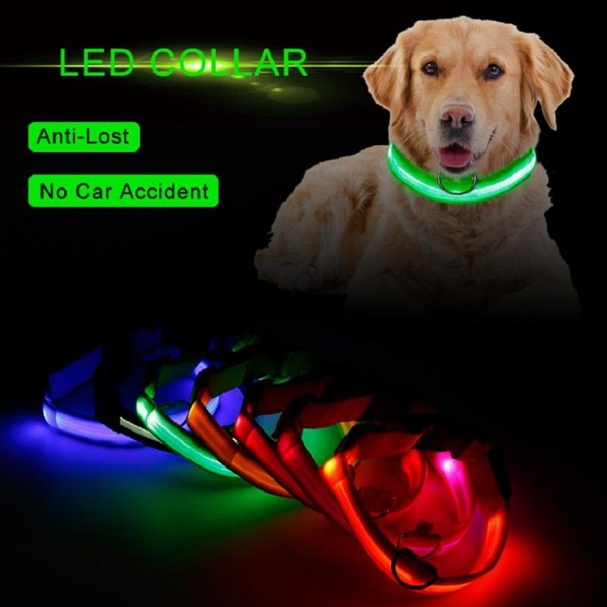 Collar Luz Led Reflectivo mascotas