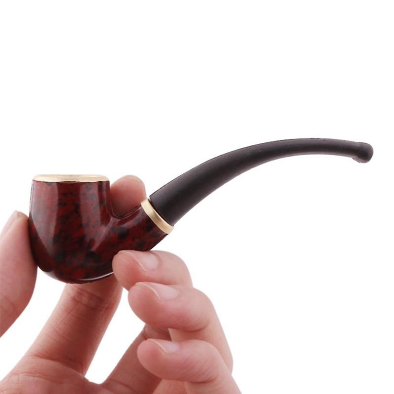 Pipa Clásica Curva Estilo Madera