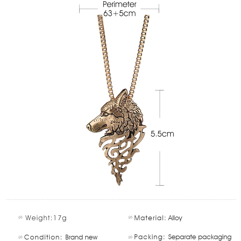 Collar De Lobo Punk Vintage Unisex