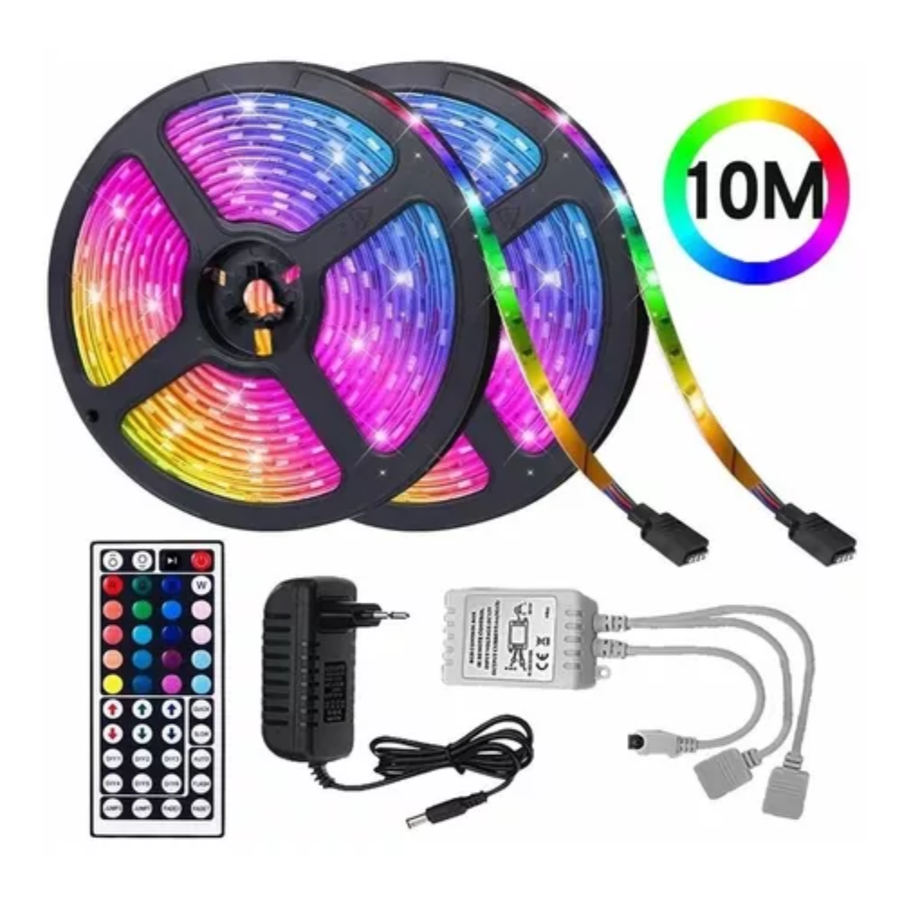 Cinta Led Tira Luces 10mts Rgb Multicolo