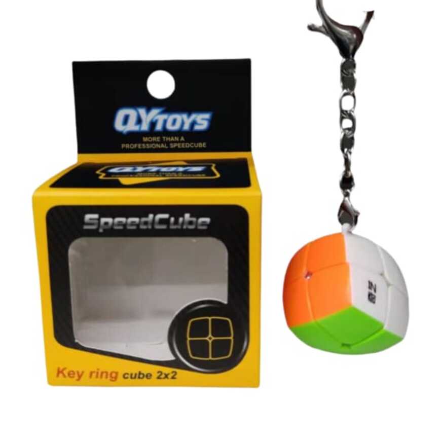 Llavero Rubik 2x2 Qiyi Pillowed Key Ring