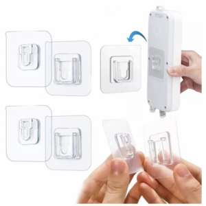 4 pares soporte adhesivo pared multiuso