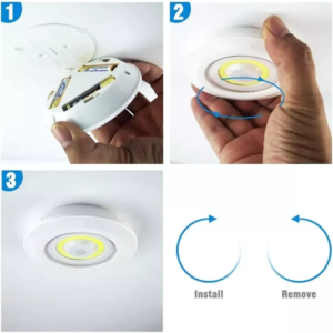 JUEGO BOMBILLA X3 LUCES LED INALÁMBRICA