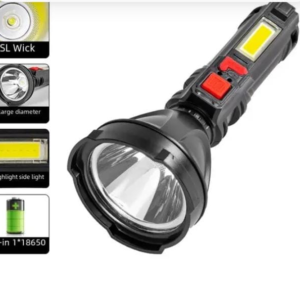 Linterna Lampara Led De Mano Recargable