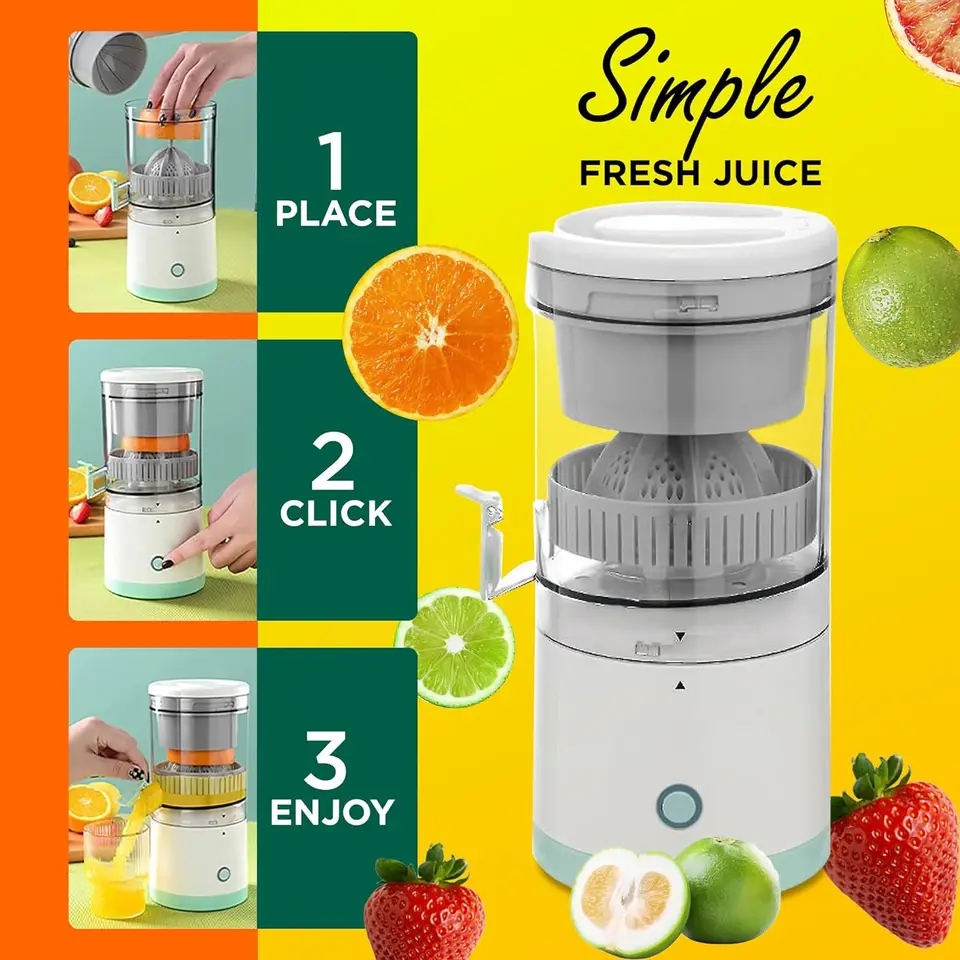 Exprimidor de jugos recargable