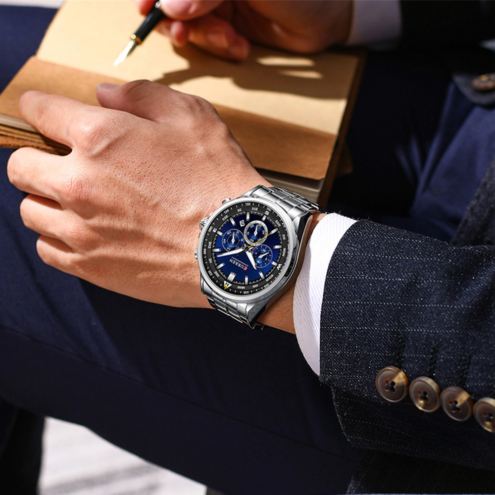 Reloj Curren 8399 Clásico Cuarzo Acero
