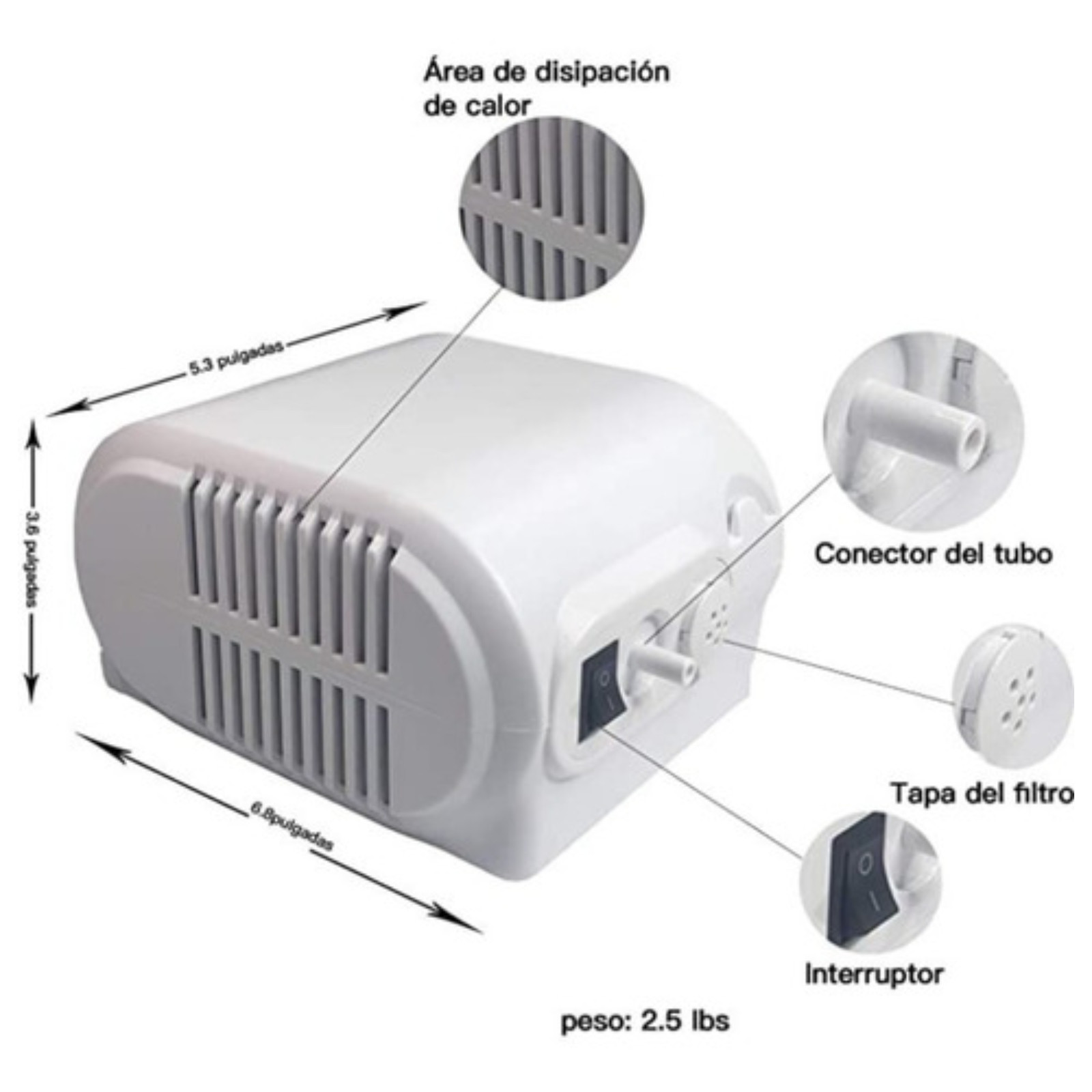 Nebulizador Electrico Silencioso