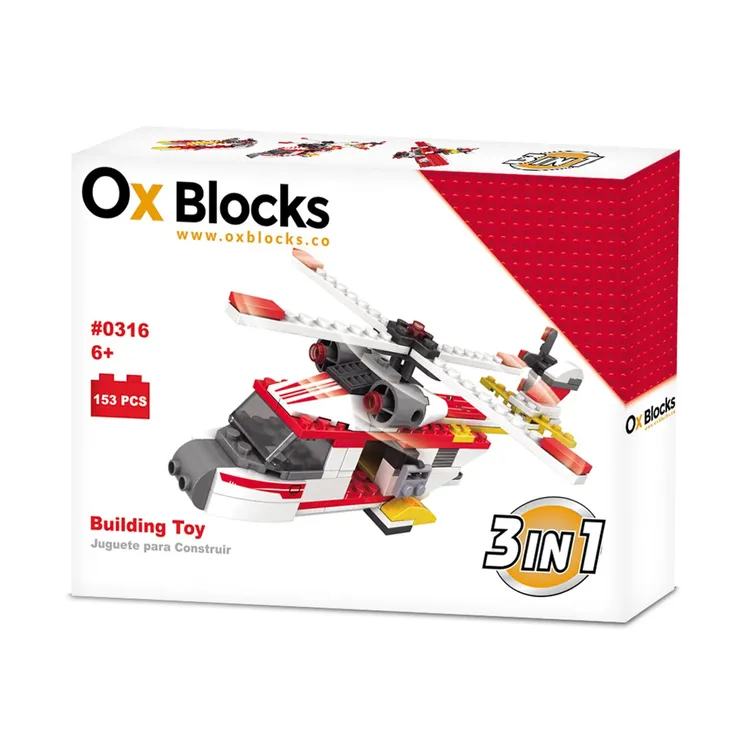 Set de Bloques OX BLOCKS Rescue Squad 153 Piezas Para Armar y Construir