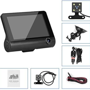 Cámara Carro Dvr Hd 3 Lentes Full Hd