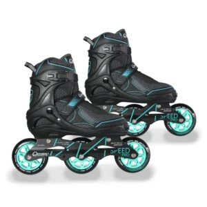Patines En Línea Semi Profesionales Talla L (De 39 A 42) Speed Pro Azul QMAX