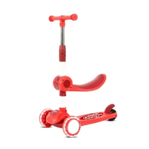 Tri Scooter Monopatín Para Niños Sit & Scoot Rojo QMAX
