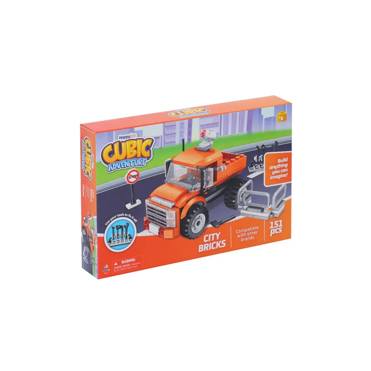 Bloques Armable Cubic Adventure - City Bricks 151 Piezas HAPPY LINE