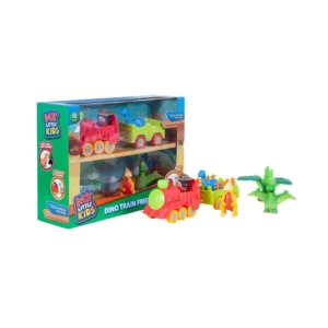 Set de Juego HAPPY LINE Tren Dinosaurio 7 Piezas