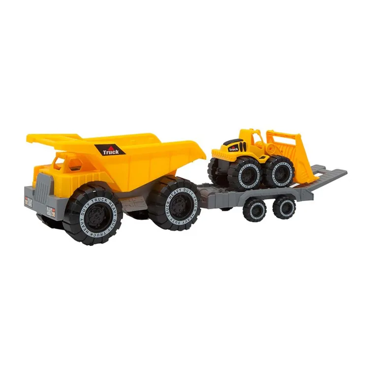 Camión Volqueta con Remolque y Retroexcavadora de Juguete POWER DRIVE - Imagen 2