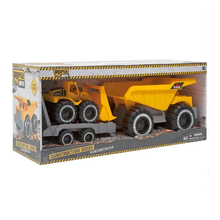 Camión Volqueta con Remolque y Retroexcavadora de Juguete POWER DRIVE - Imagen 7