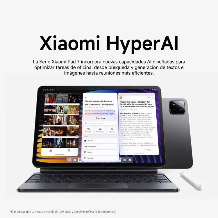 Tablet XIAOMI 11.2" Pulgadas Pad 7 Pro 256GB WiFi Negro - Imagen 8